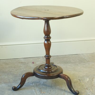18th Century Oak Tripod Table/ Wine Table.