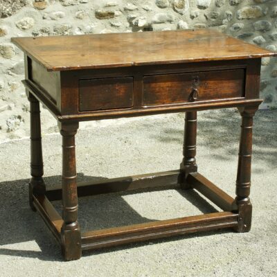 17th Century Oak Side Table.