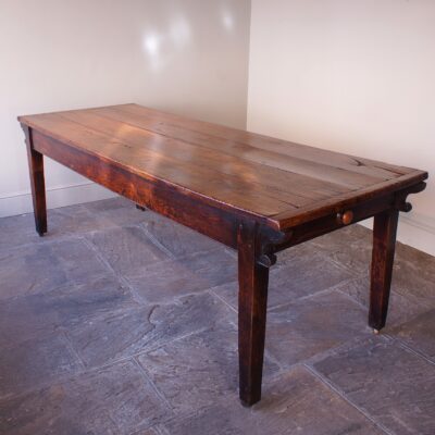 English 18th Century Oak Farmhouse Dining Table