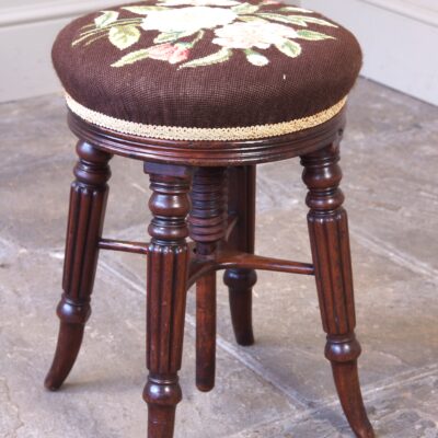 Regency Mahogany Piano Stool