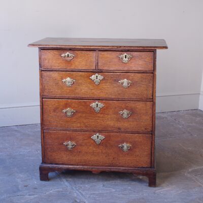 A Small Early 18th Century Oak Chest of Drawers.